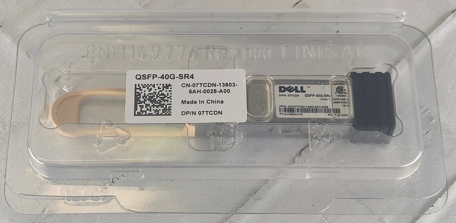 Dell Finisar 7TCDN QSFP-40G-SR4 FTL410QE3C-FC 40G QSFP Transceiver Module