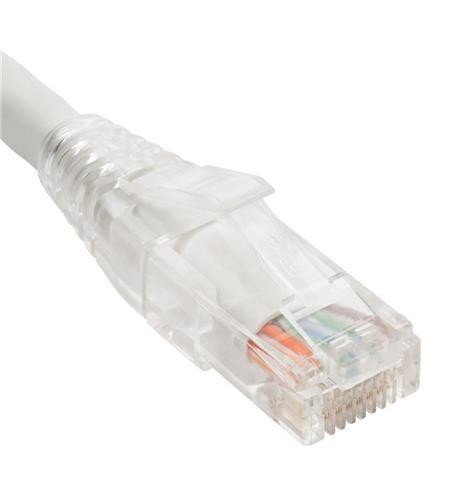 ICC ICC-ICPCST01WH PATCH CORD CAT6 CLEAR BOOT 1' WHITE