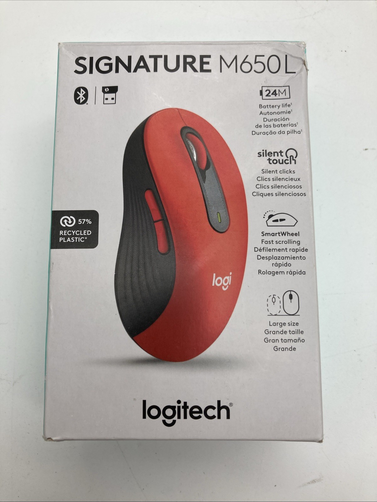 Logitech SIgnature M650 L Wireless Mouse - MR