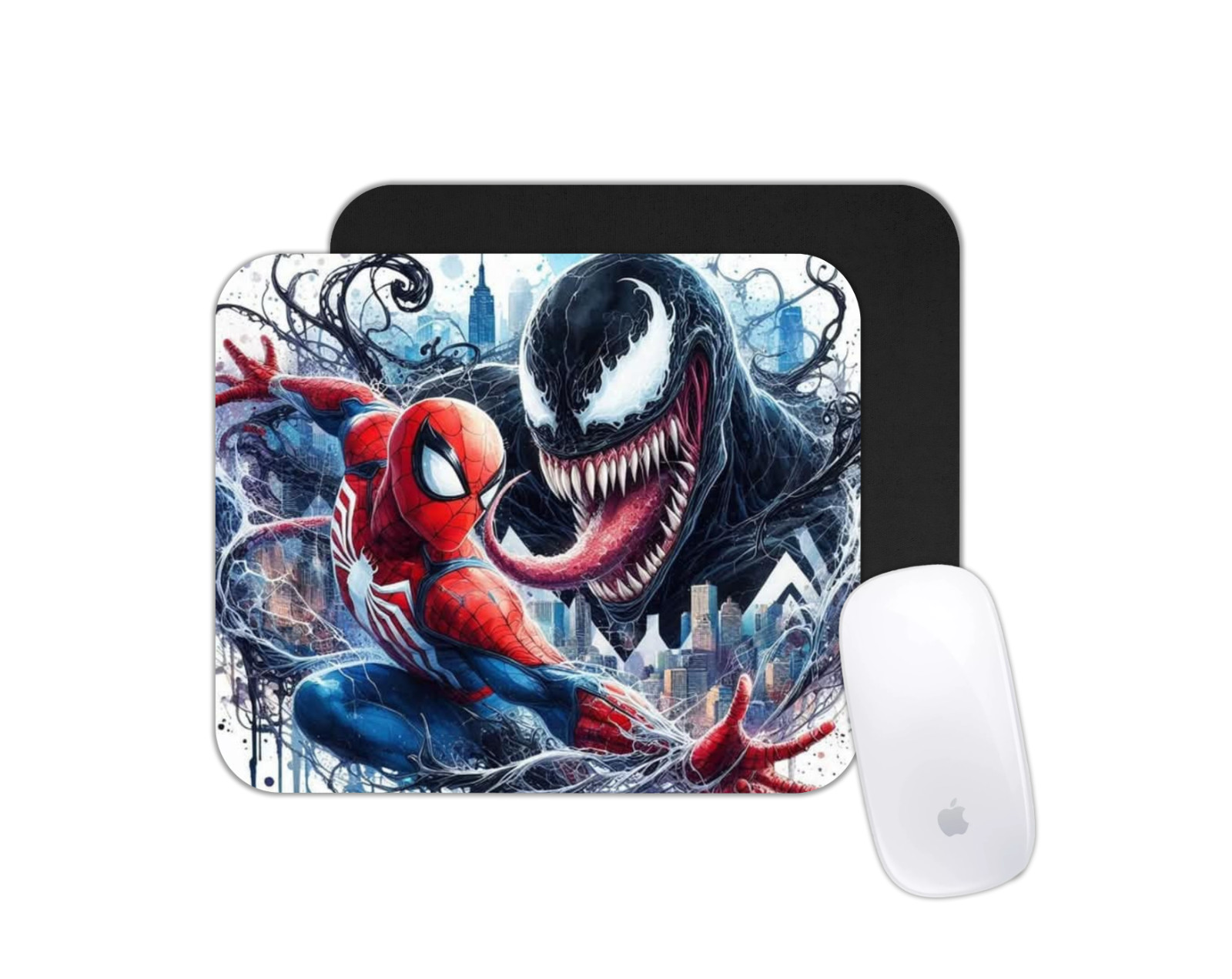 Spider-Man vs Venom Mouse Pad | Desk Mat Gift for Comic Fans Office