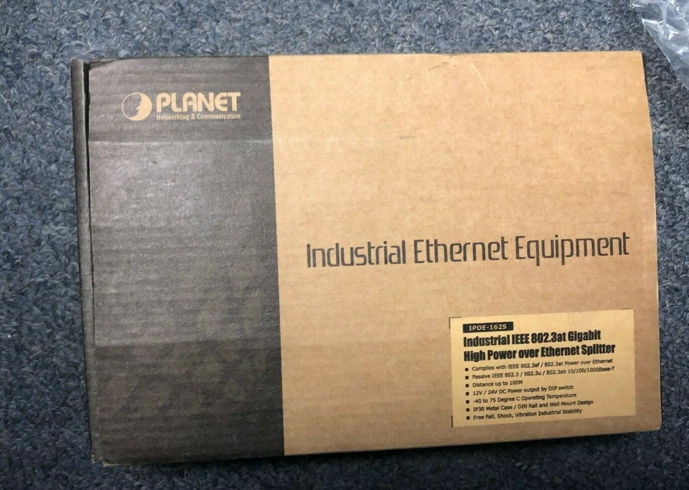 PLANET IPOE-162S 802.3at PoE SPLITTER new 