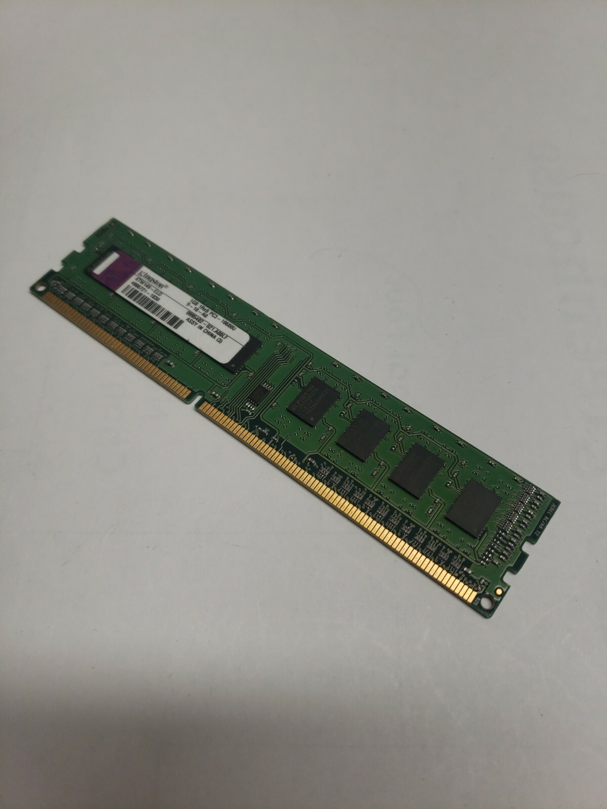 KTW149-ELD Kingston Technology Company 1GB DIMM DDR3 PC3-10600U (1333MHz) 1Rx8 T