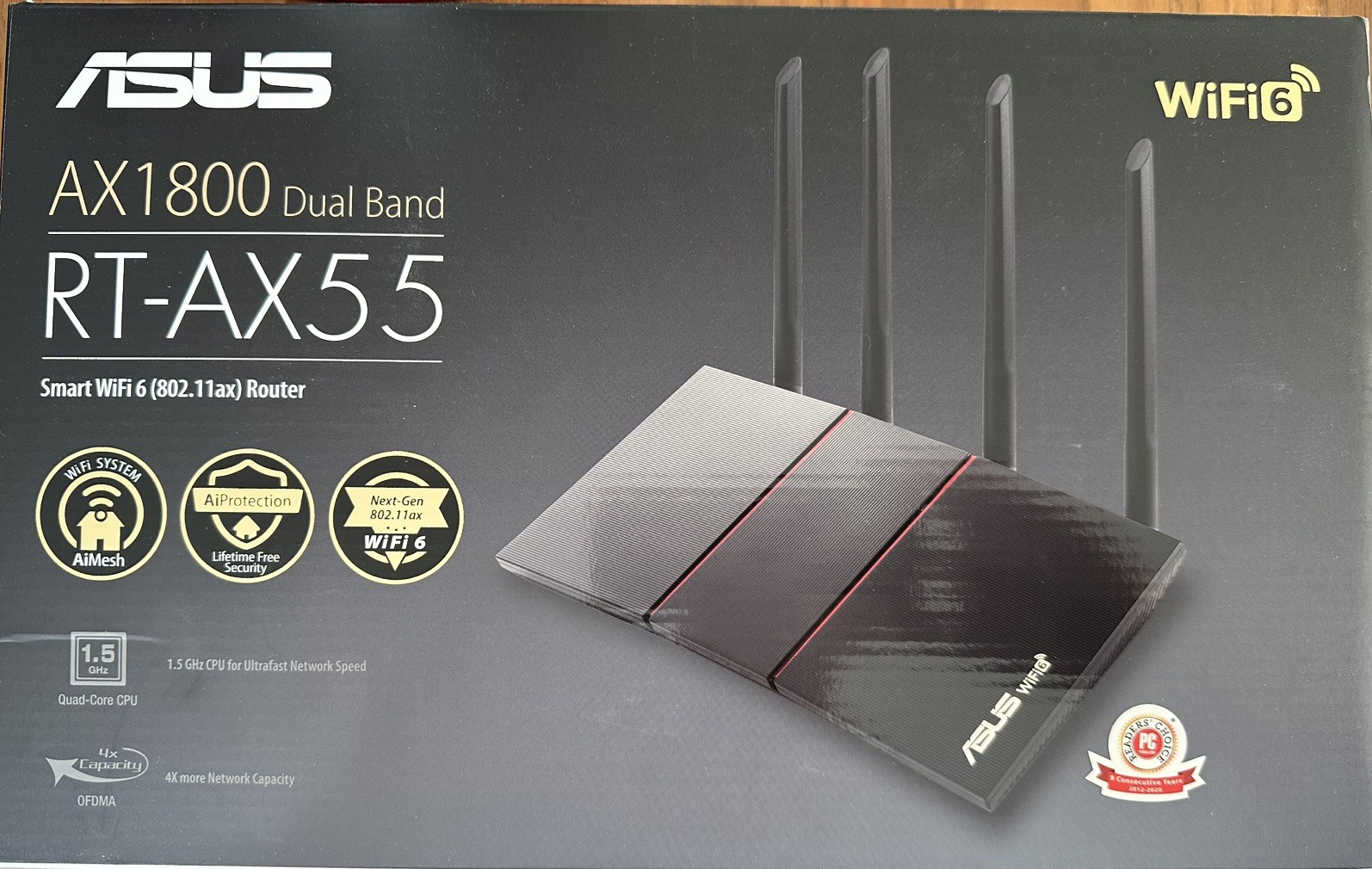 ASUS RT-AX55 AX1800 Dual Band WiFi 6 Router