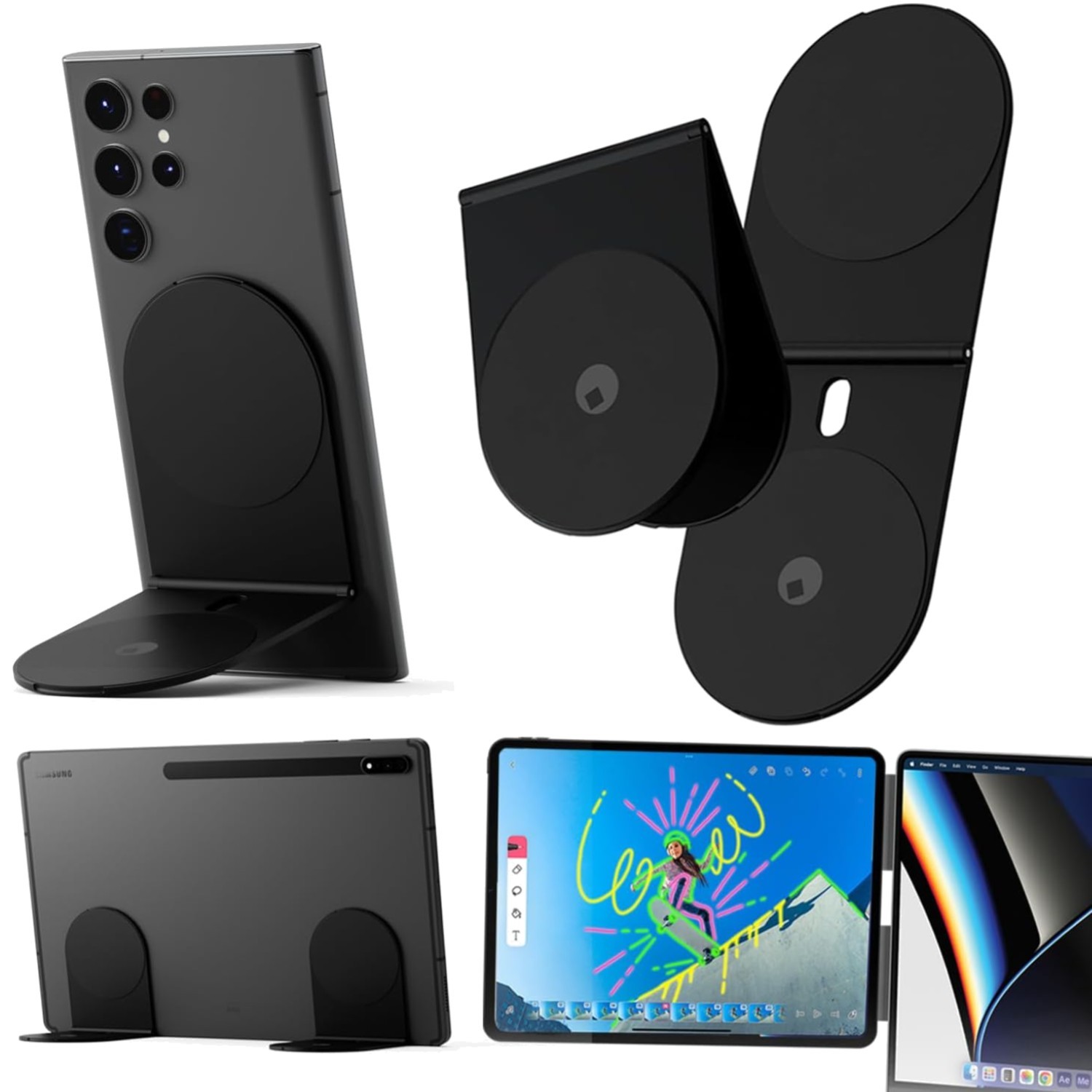Multifunctional Tablet Stand - Edge Pro Magnetic Holder