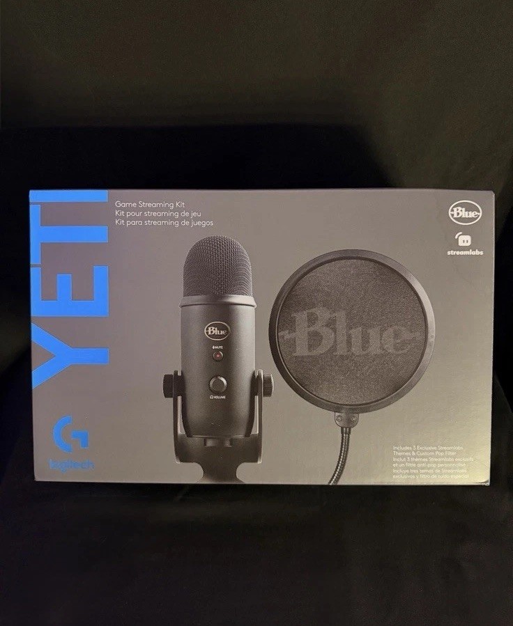 Logitech - Blue Yeti Game Streaming Condenser Microphone Kit NEW