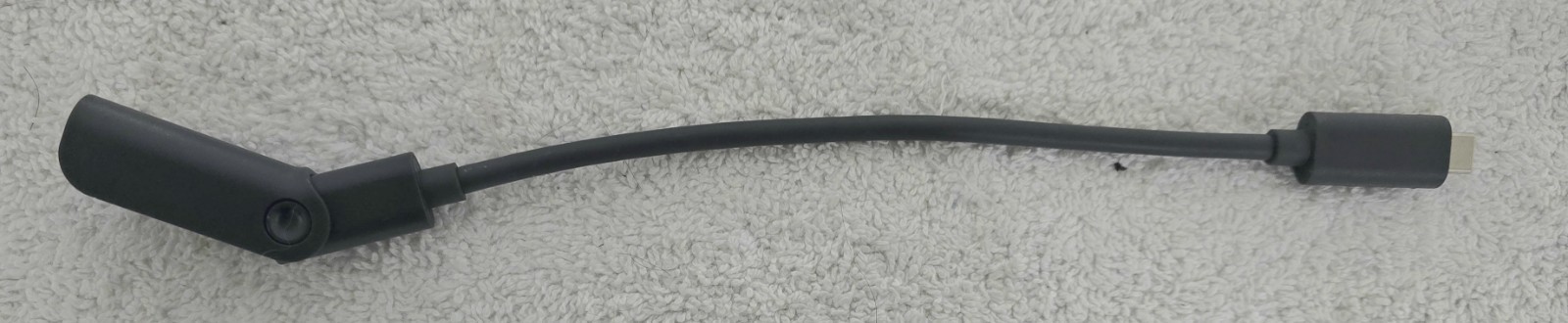 Logitech USB-C male to USB-C Female Adapter with locking pigtail.