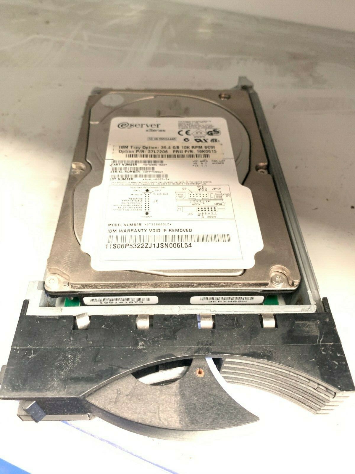 IBM 36.4GB 37L7206 10K RPM SCSI 3.5" HDD Hard Disk Drive