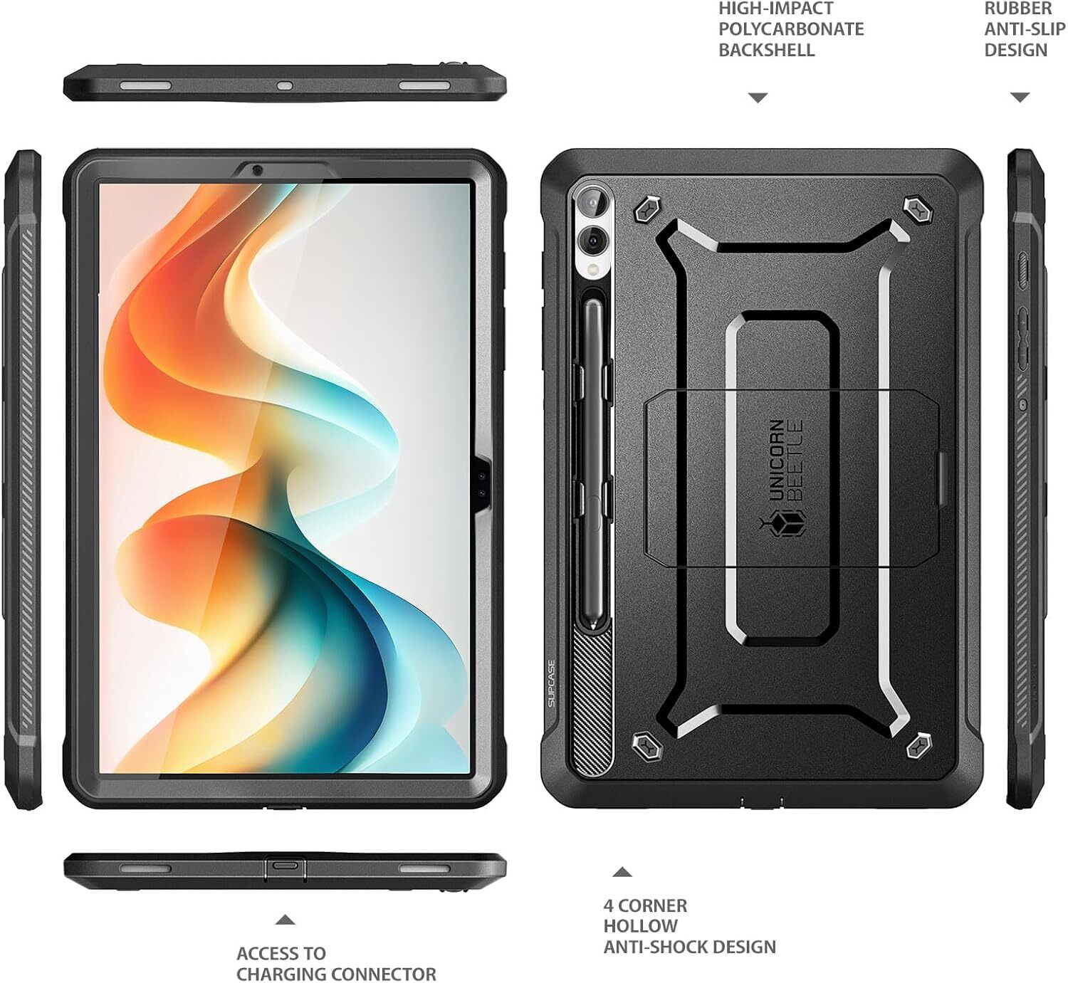 For SamsungGalaxy Tab S9+ Plus 12.4" SUPCASE Rugged Case Protective Tablet Cover