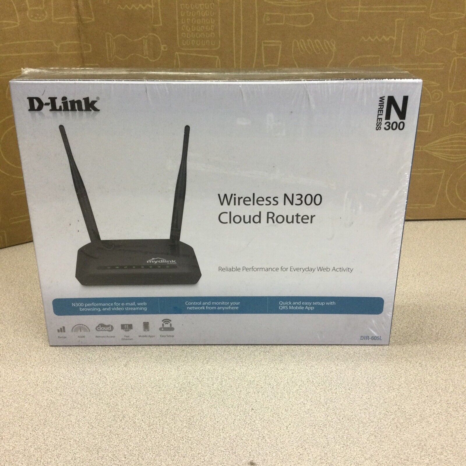 D-Link Router Wireless N 300 Cloud Router Brand New Sealed 