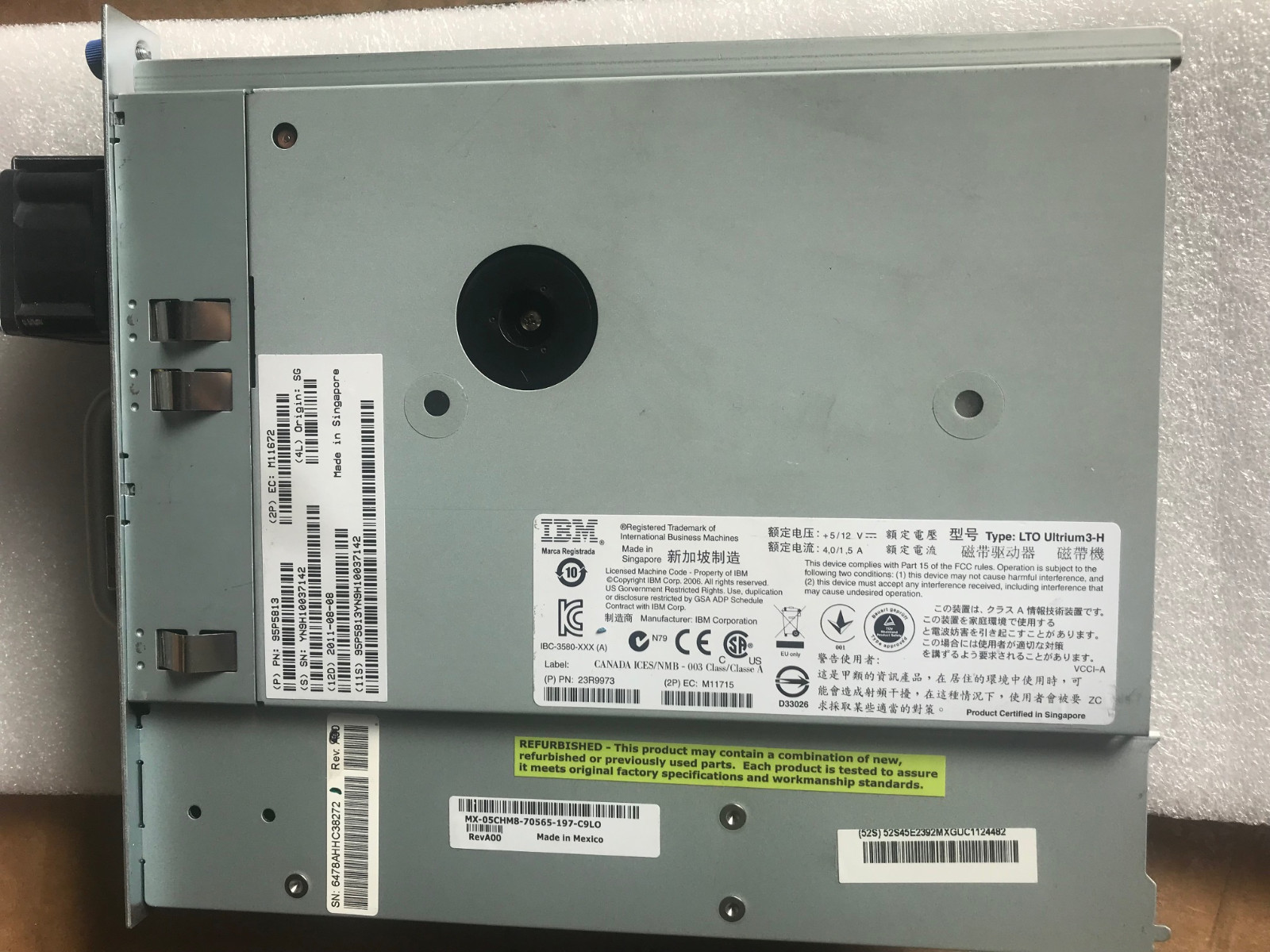 Dell IBM NW720 400/800GB Ultrium LTO3 SAS Half Height Tape Drive 95p5813