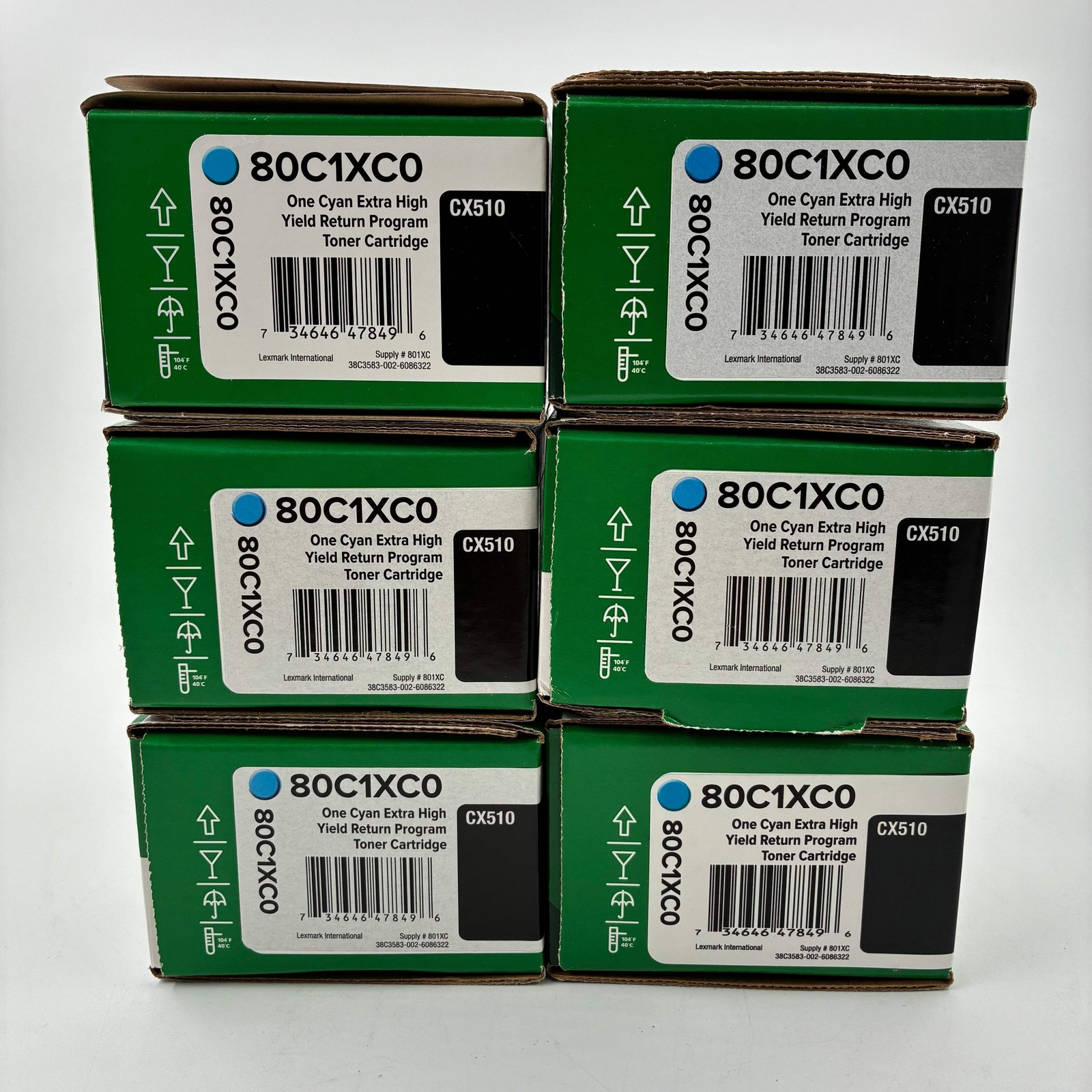 Genuine Lexmark 80C1XC0 Cyan Unison Extra High Yield Ink Cartridge - New
