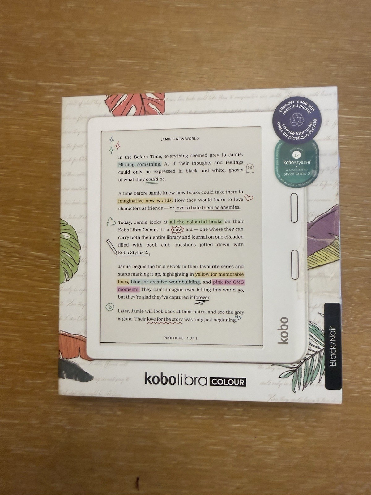 Kobo Libra Colour eReader 7" GlareFree Colour E Ink Kaleido 3 Display Dark