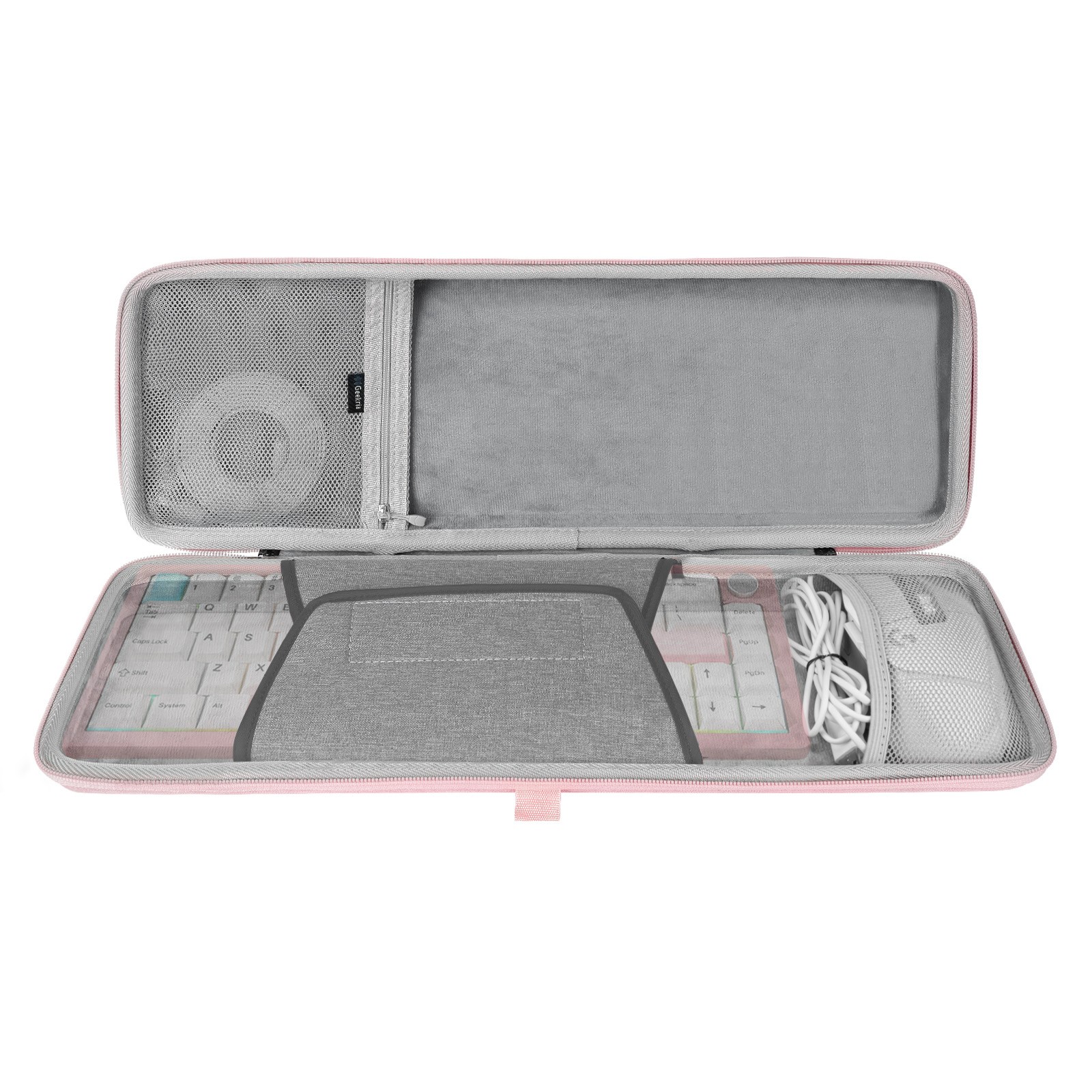 Geekria Carrying Case for 65% 68 Keys Compact Keyboard and Mouse Combo