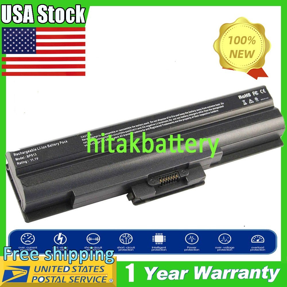 Battery for VAIO PCG-7173L PCG-7174L PCG-7184L VGP-BPS13A/B VGP-BPS13B/S 4400mAh