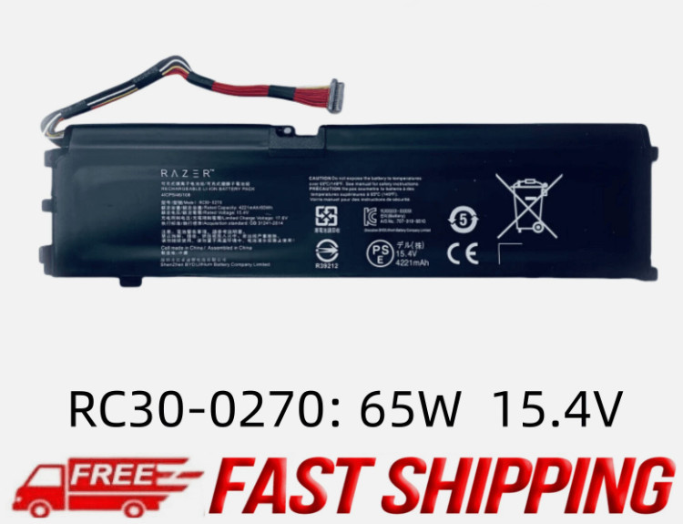 New  GENIUNE RC30-0270 Battery For Razer RZ09-0270 RZ09-0300 Blade 15 2018 2019