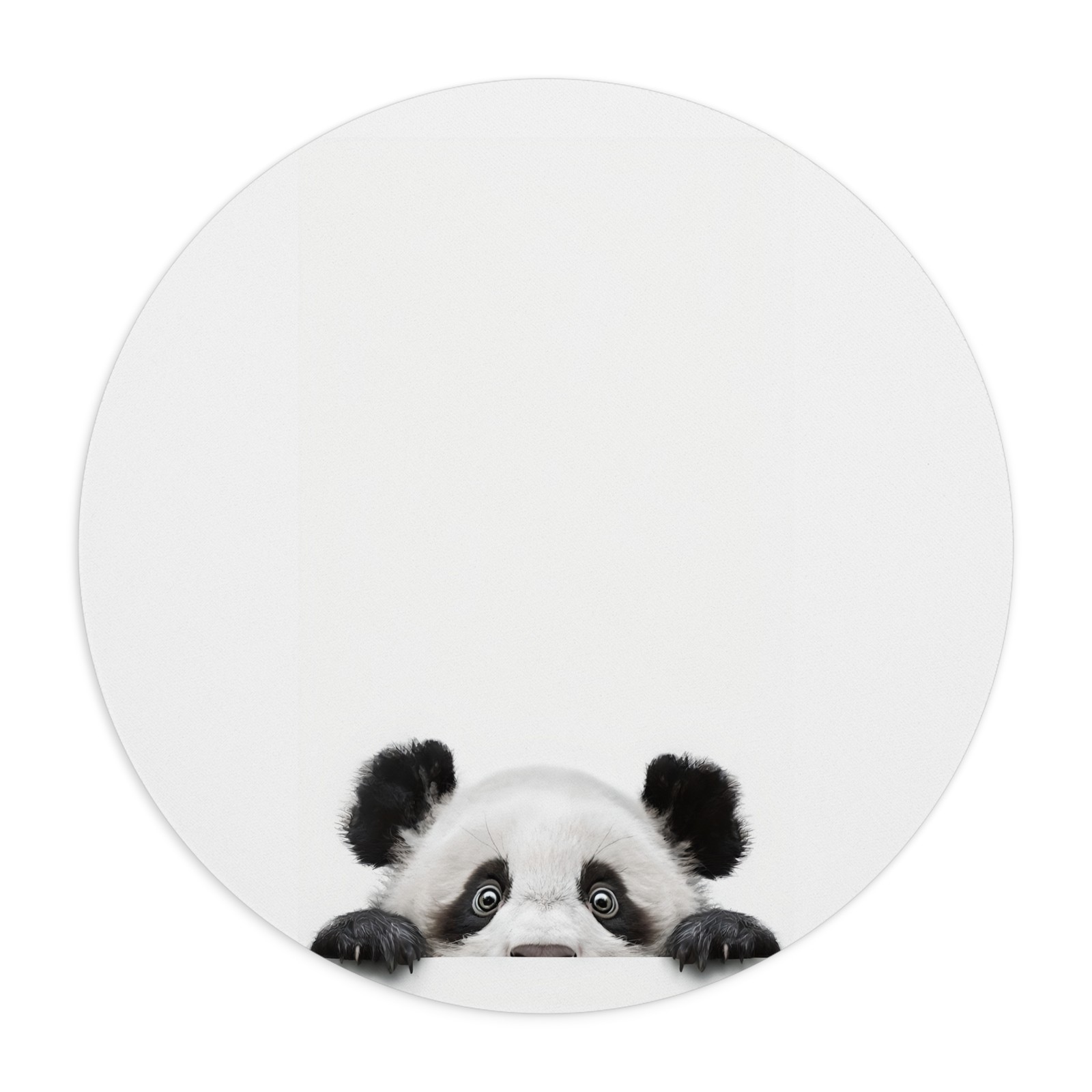 Peekaboo Panda Mouse Pad | Cute Minimal Animal Desk Accessory