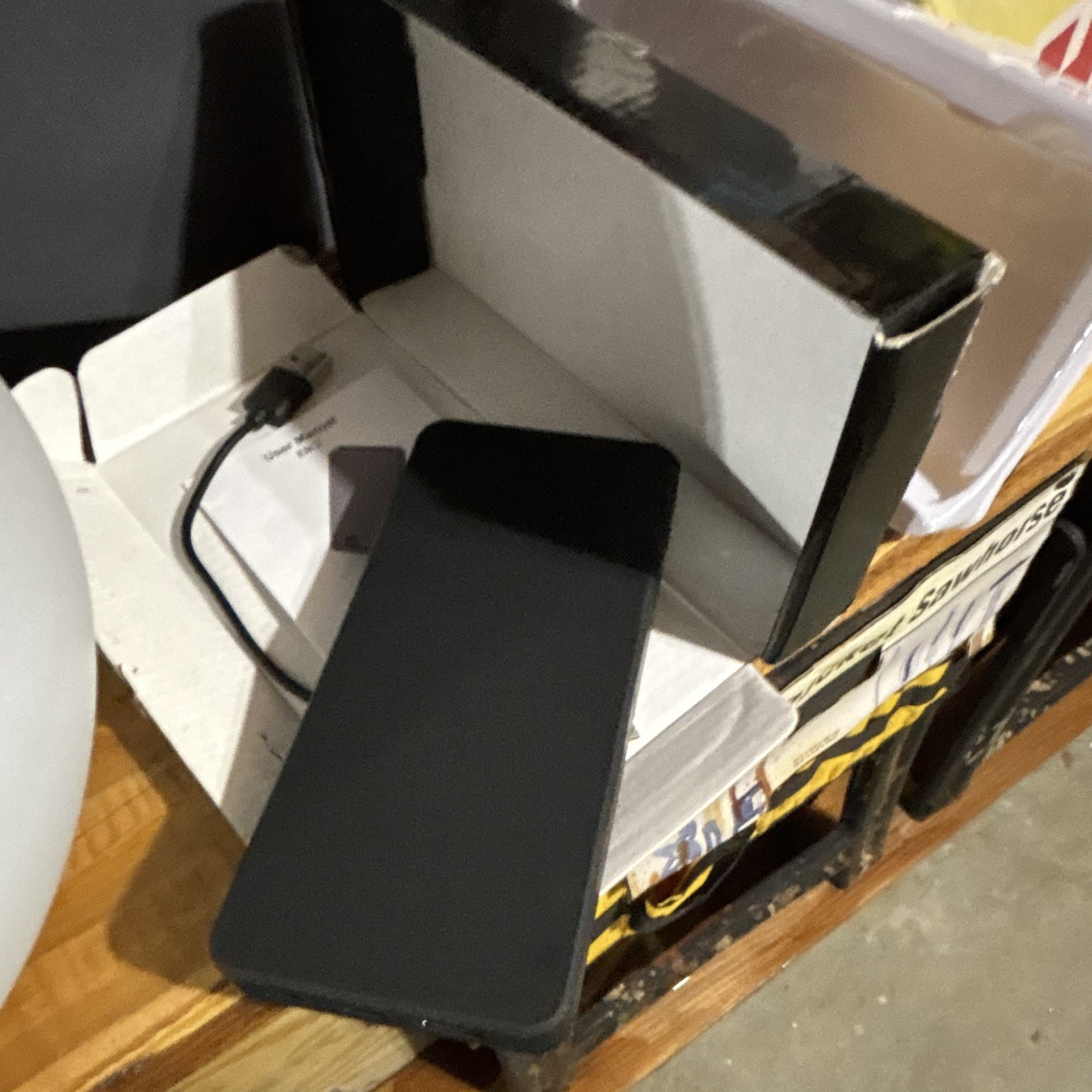 Portable Black External Hard Drive USB w/ Cable, Box & User Manual Open Box