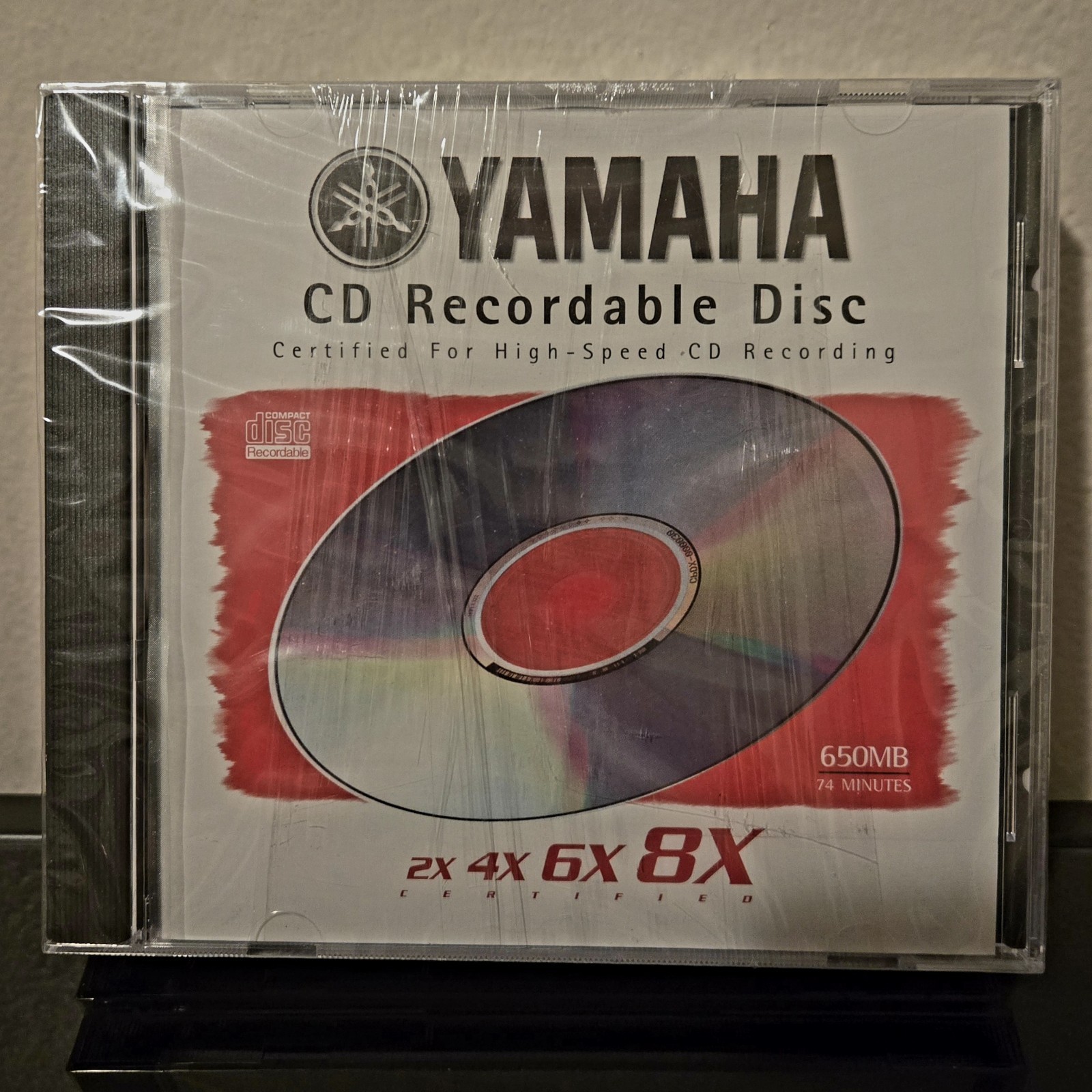 LOT OF 3 BRAND NEW SEALED Yamaha CD Recordable Disc 650MB 74Mins 2x 4x 6x 8x 