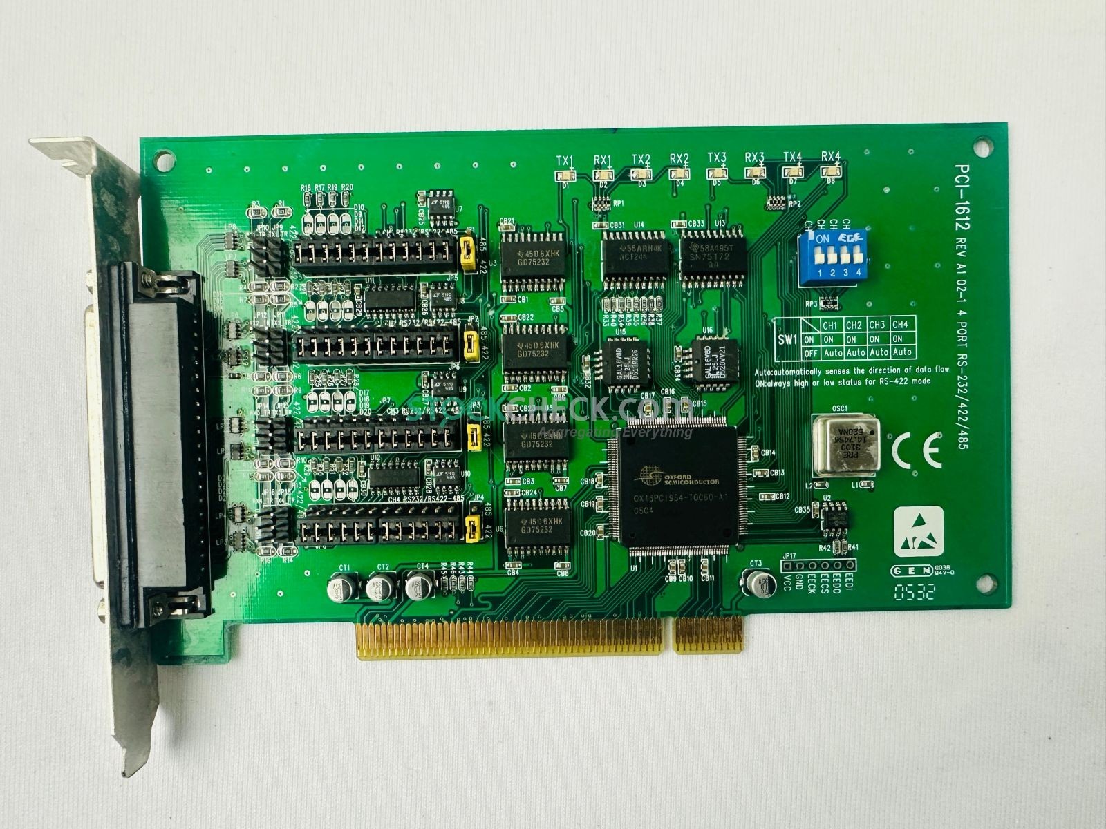Advantech PCI-1612 Rev A1 02-1 4-Port RS-232/422/485 PCI Communication Card