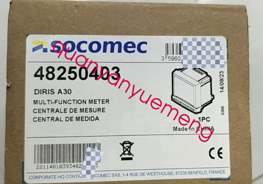 1PCS  DIRIS A30 48250403 SOCOMEC  multifunctional electricity meter new