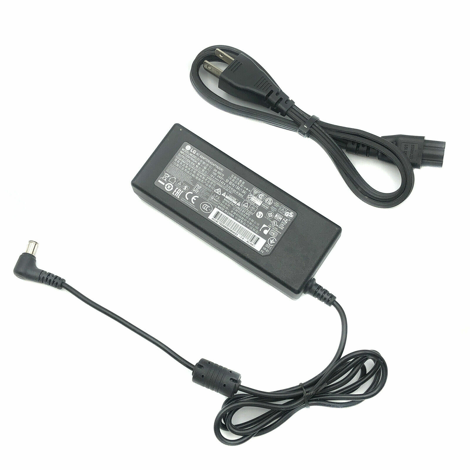 Genuine LG AC Adapter For 34UC79G 34UM68-P Monitor Power Supply 65W OEM 