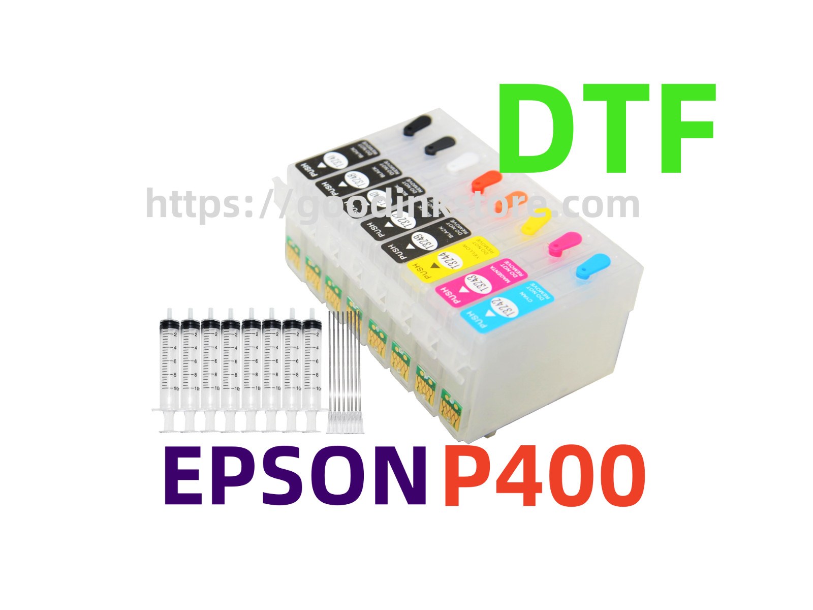 Empty Refillable Ink Cartridge Surecolor SC P400 T324 324 DTF Printing ARC chip