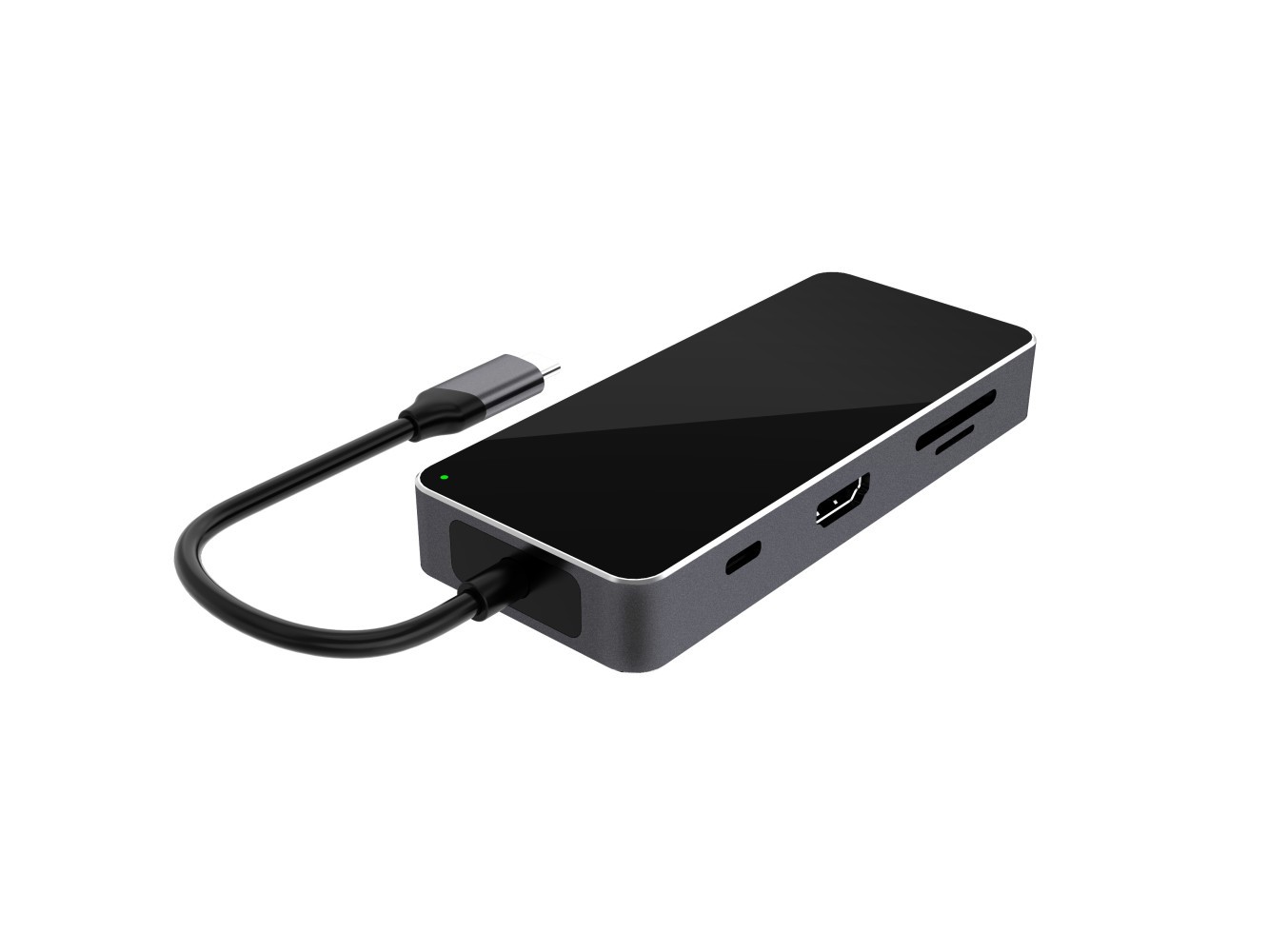 7in1  USB C Hub HDMI SD/TF Card Reader USB 3.0 Adapter for MacBook Pro/Air Dell