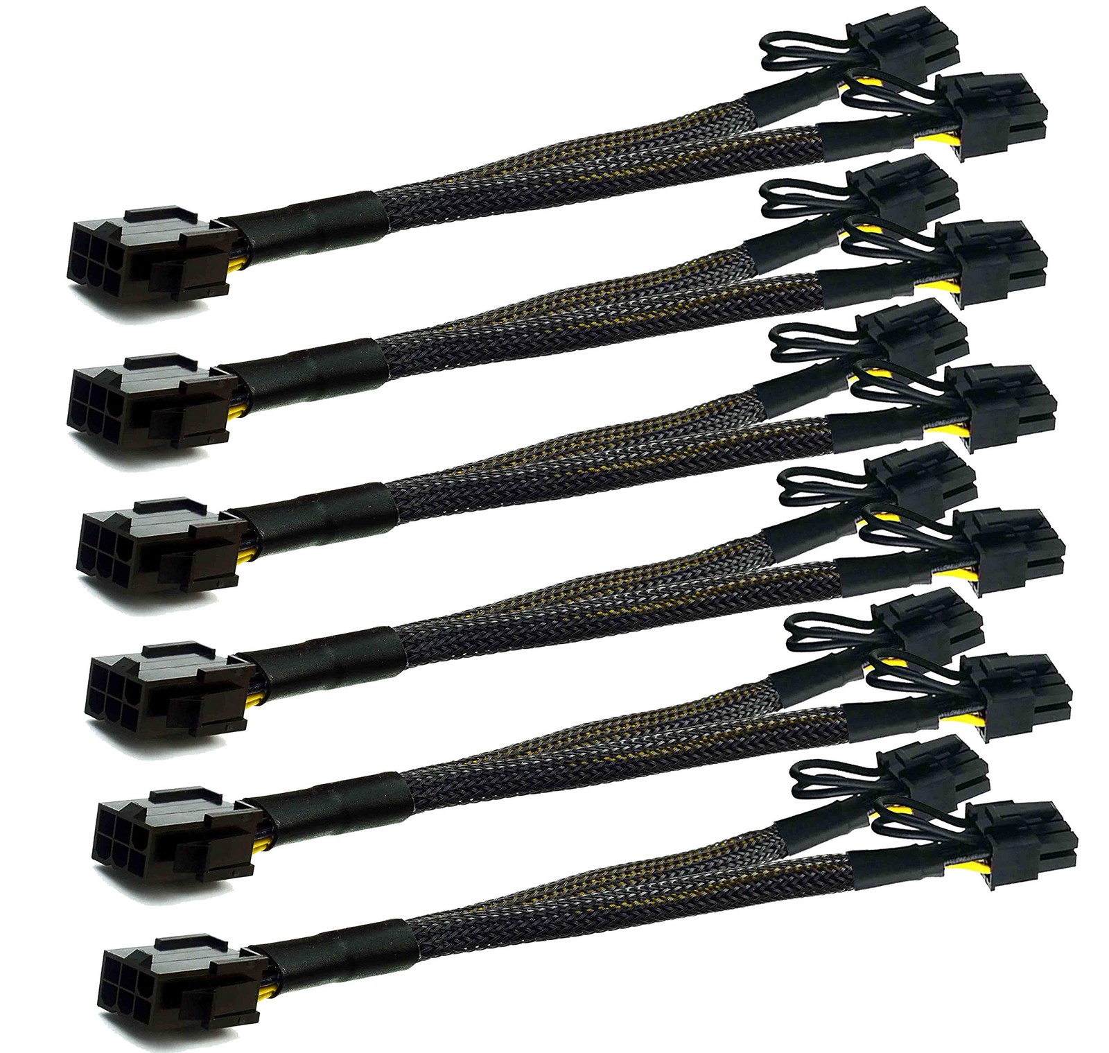 PCI-e 6 Pin to Dual PCIe 8(6+2) Pin Graphics Card PCI Express Power Adapter G...