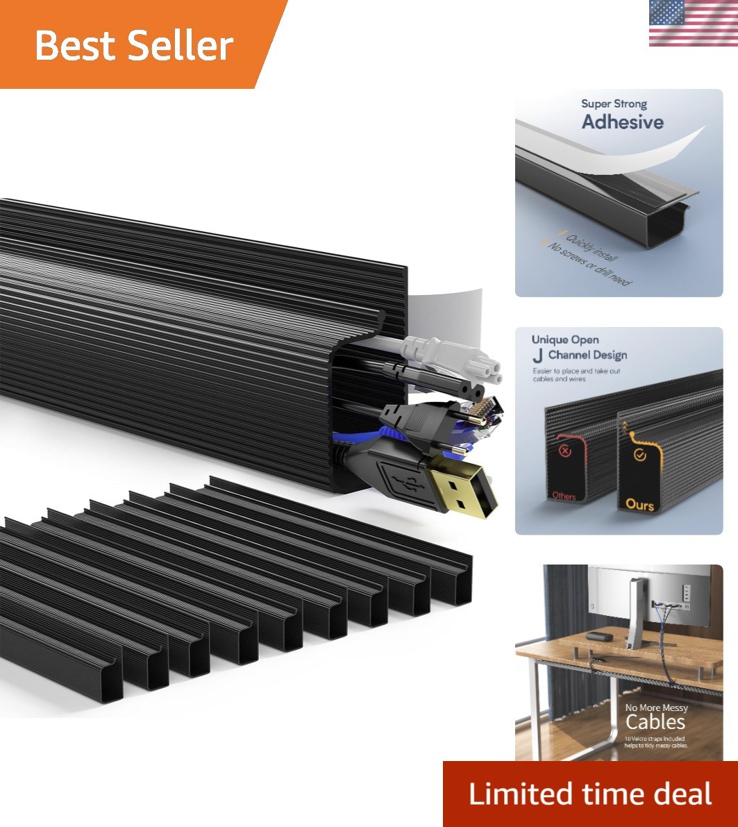 157in Cable Management Under Desk, Safe & Tidy Under Desk Cable Management fo...