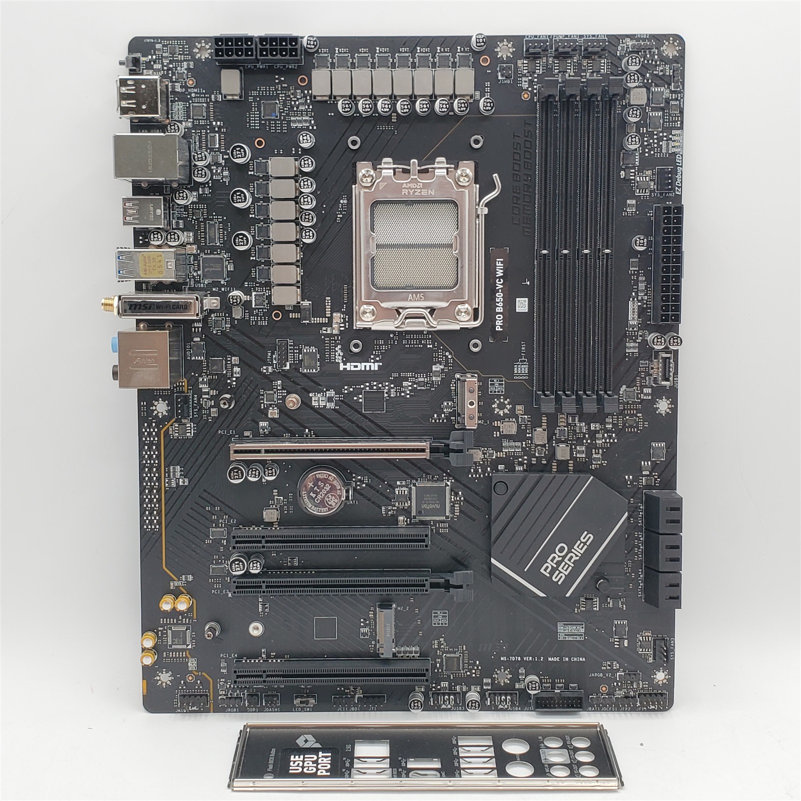 MSI PRO B650-VC WIFI AM5 DDR5 ATX AMD Motherboard