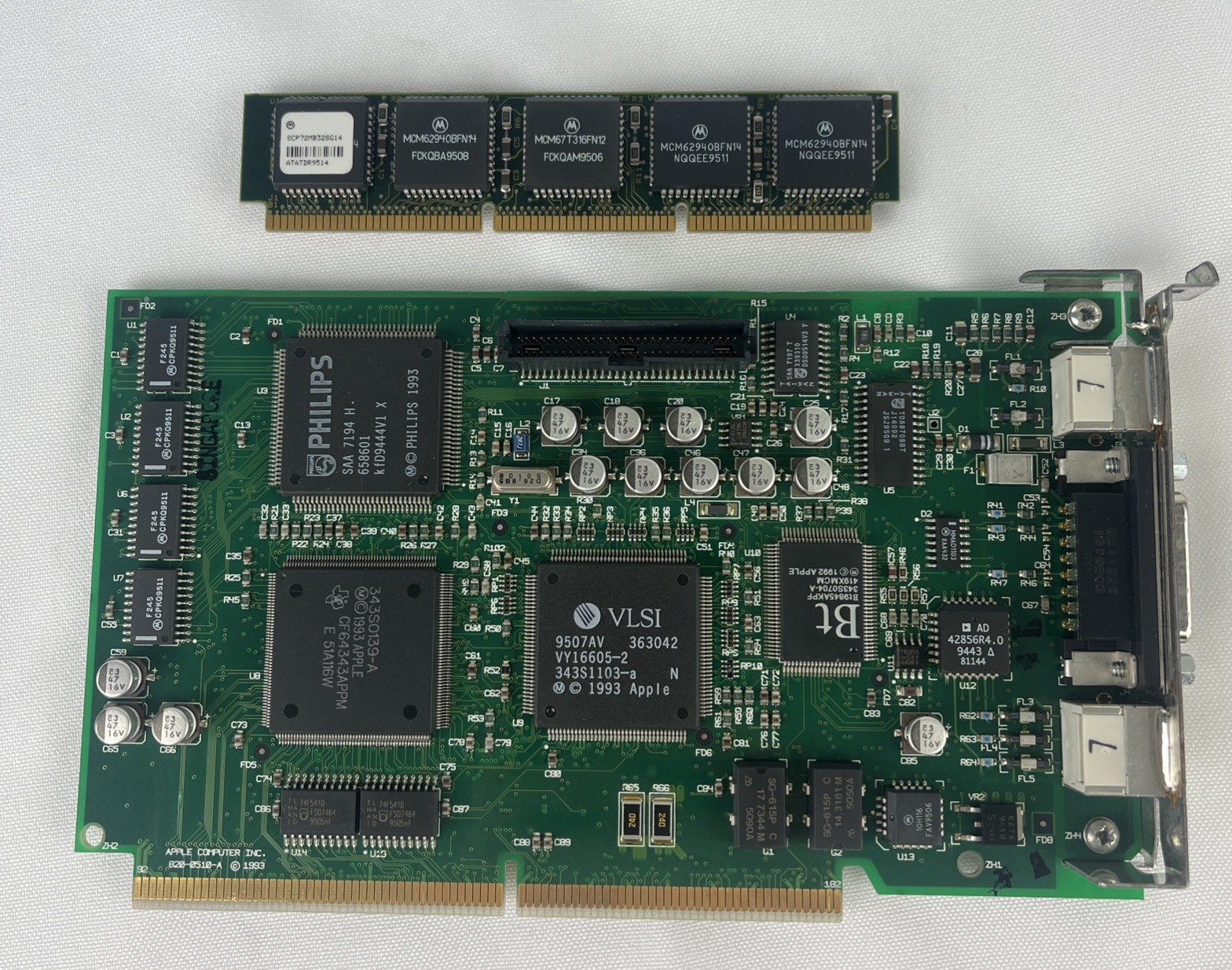 AS IS Apple 820-0510-A AV Video Card 2MB+ 256K L2 Cache Power Mac 6100 7100 8100