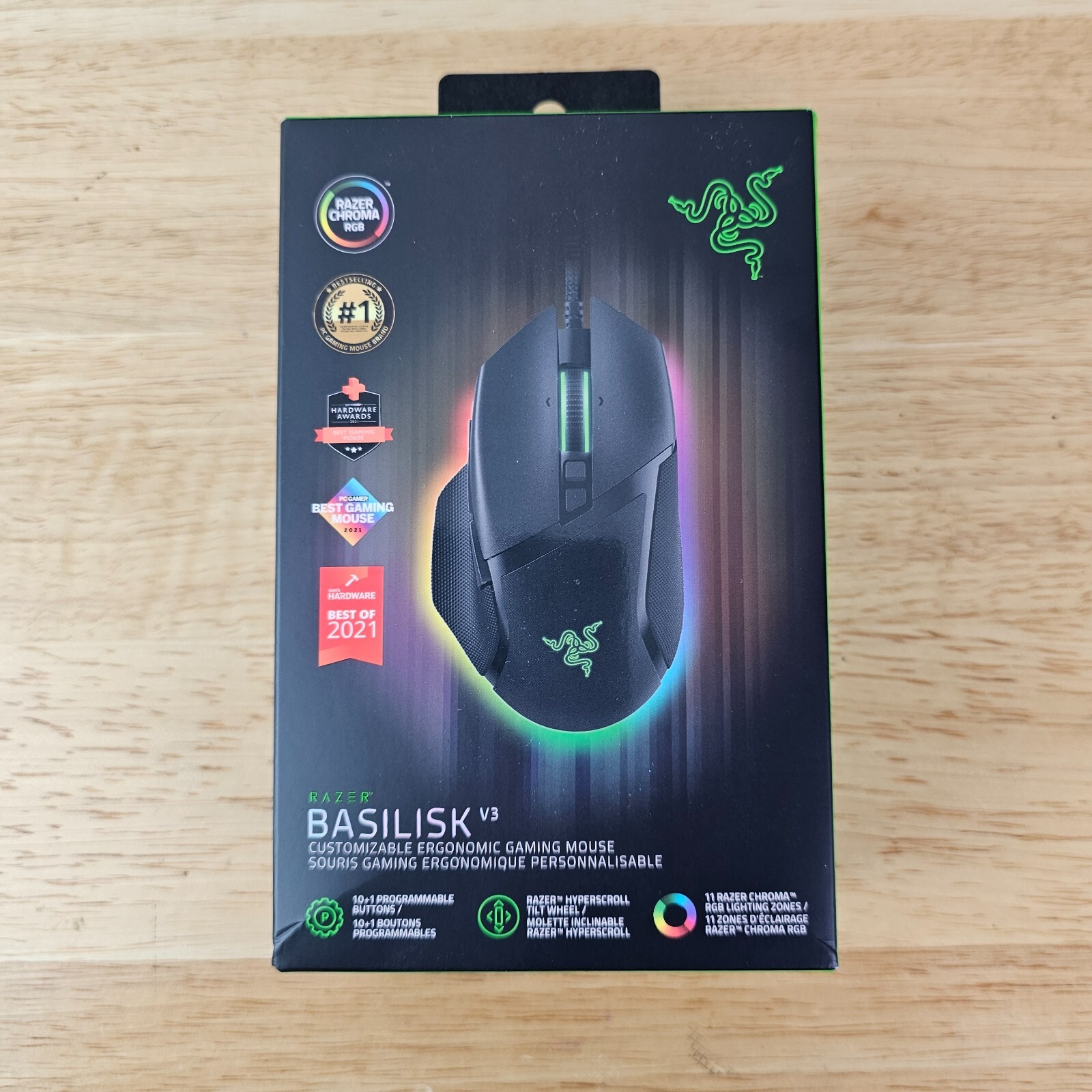 Razer RZ01-04000100-R3 Basilisk V3 Customizable Ergonomic Wired Gaming Mouse