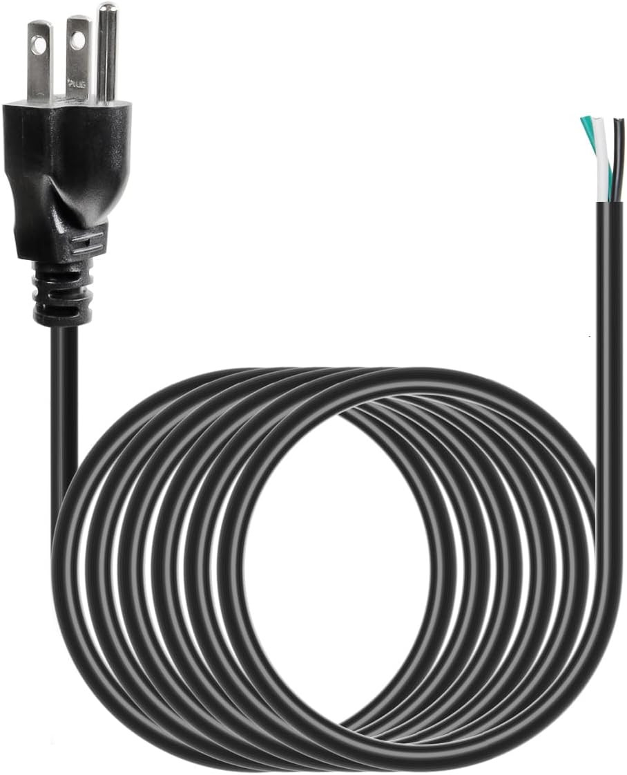 10ft 18 Gauge 3 Prong Heavy Duty Replacement Power Supply Cord Cable 110V 115V 1