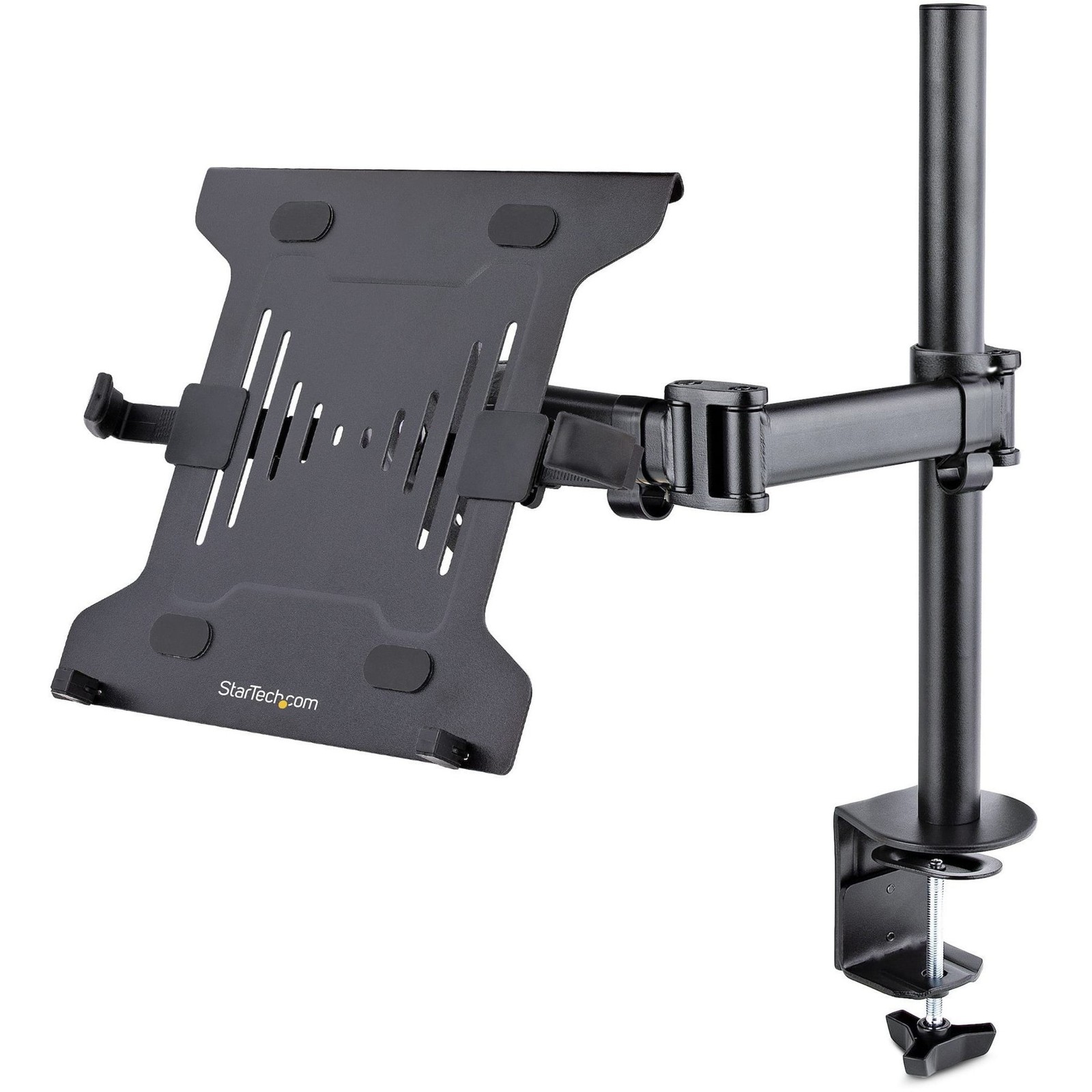 StarTech.com Adjustable Laptop and Monitor Desk Mount, Articulating Arm, VESA
