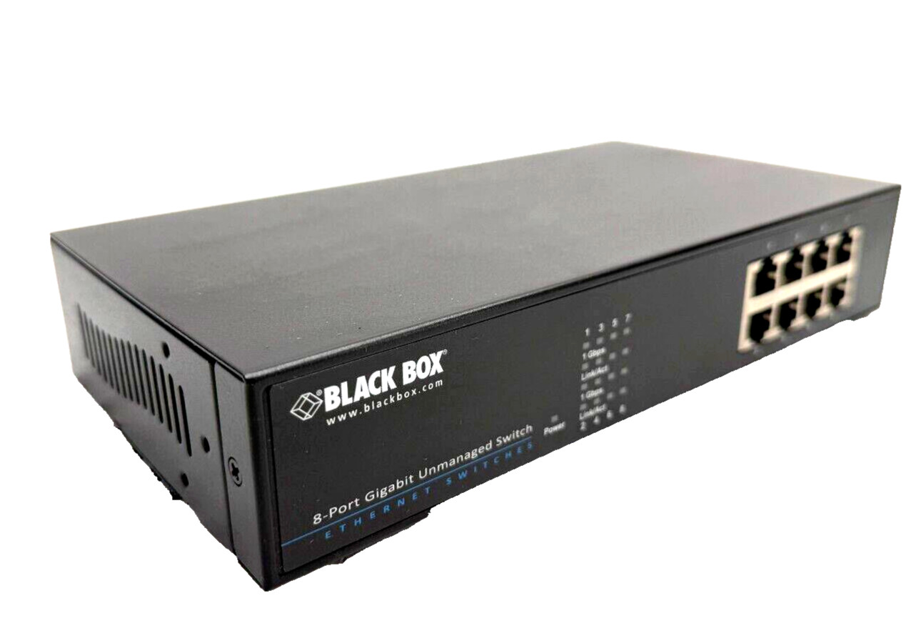 Black Box Network - LGB408A-R2 - Black Box Ethernet Switch - 8 Ports - Gigabit