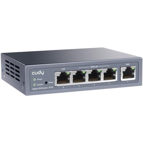 Router, 5 Port Gigabit Multi-WAN, OpenWRT, Load Balance, Ethernet