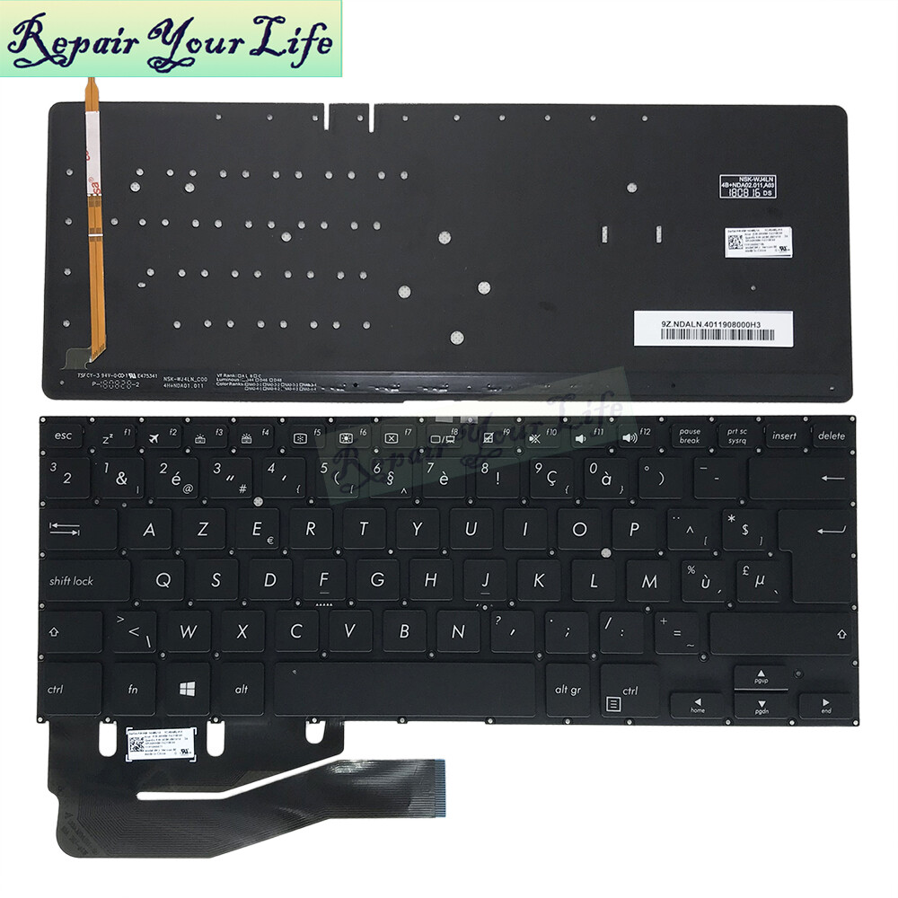 BE Belgian backlit keyboard for ASUS TP410 TP410U TP410UA TP410UF TP410UR TP401 