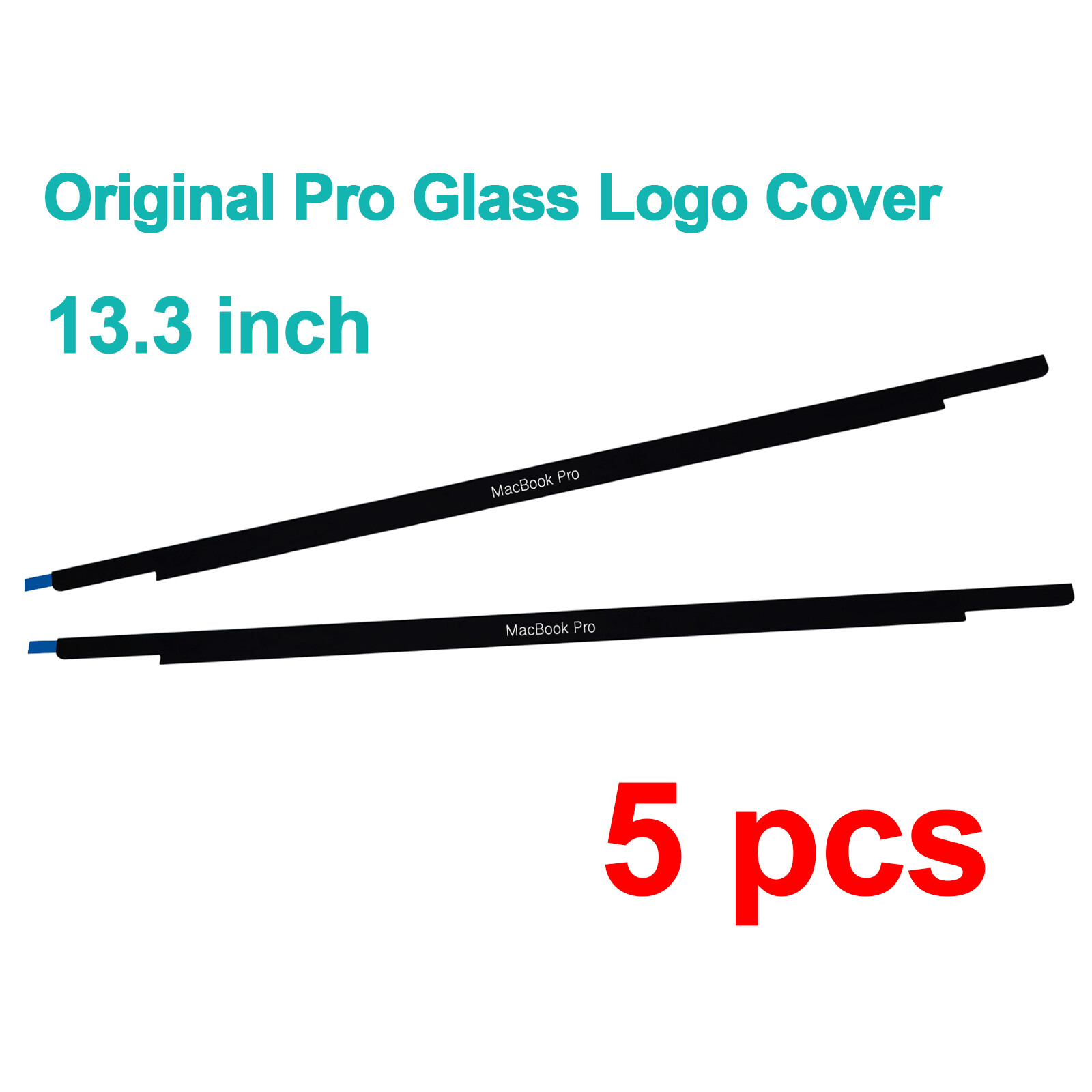 5PCS LCD Front Glass Bezel Logo Cover for MacBook Pro 13 A2338 A1708 A1989 A2251