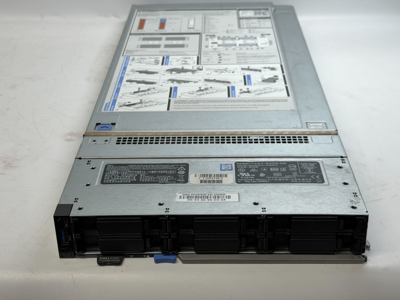 Dell PowerEdge MX740c Blade 2x Heatsinks 2x Xeon Gold 5117 NO RAM NO HDD