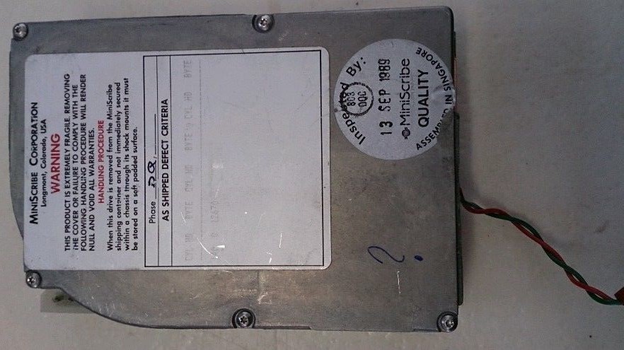 Miniscribe Model 8450 rare old 3.5HH MFM PC XT 8-BIT Hard Drive - Vintage