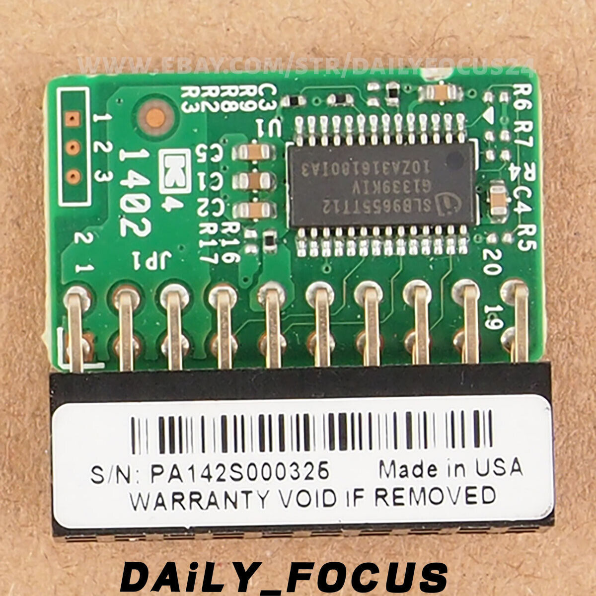Supermicro AOM-TPM-9655V Server Security Add on 20-Pin TPM 1.2 Trusted Module