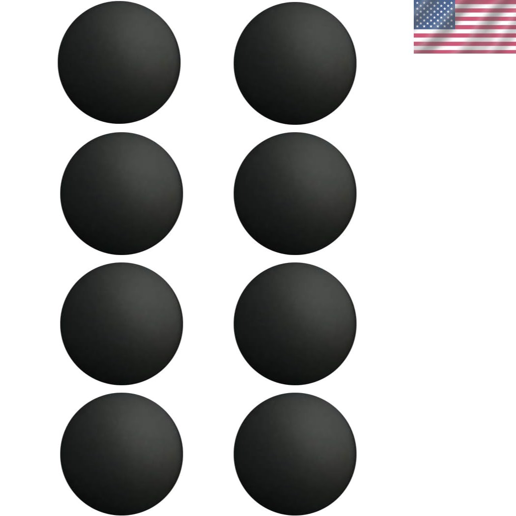 Anti-Slip Replacement Rubber Feet Set for MacBook 8 Pcs - Black 0.7 Inch