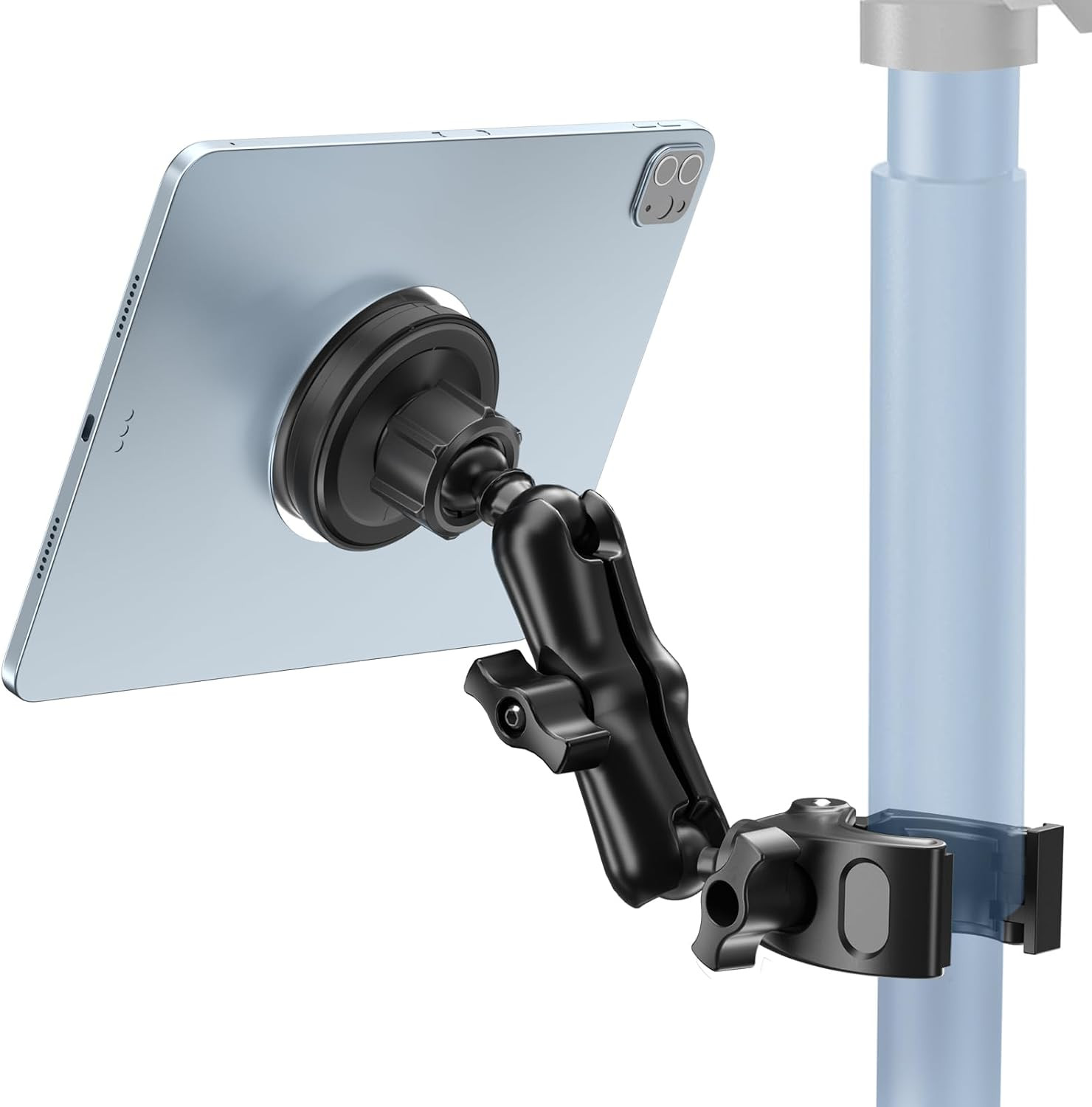 Magnetic Tablet Holder for Mic Stand,360° Adjustable Microphone Music
