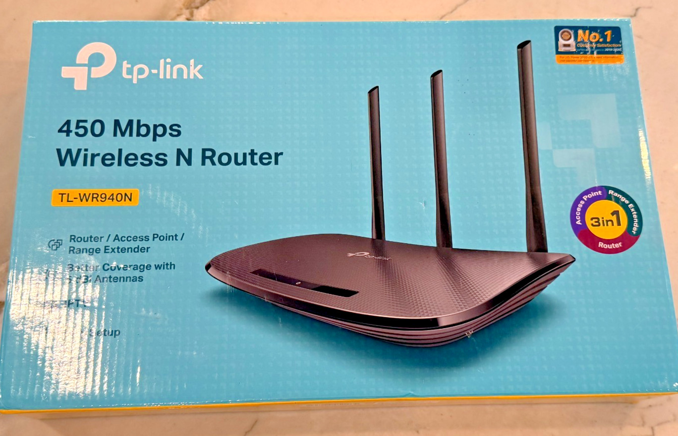 TP-Link  TL-WR940N 450Mbps Wireless N Router New Open Box