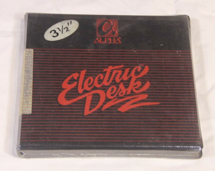 Vintage Electric Desk OEM Pac by Alpha Software for IBM PC on 3.5" Low Density