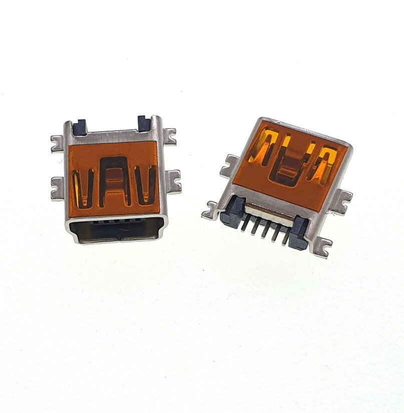 2x Mini USB Socket 5P Female Plug Port MP3 MP4 GPS Repair Replacement Part #H