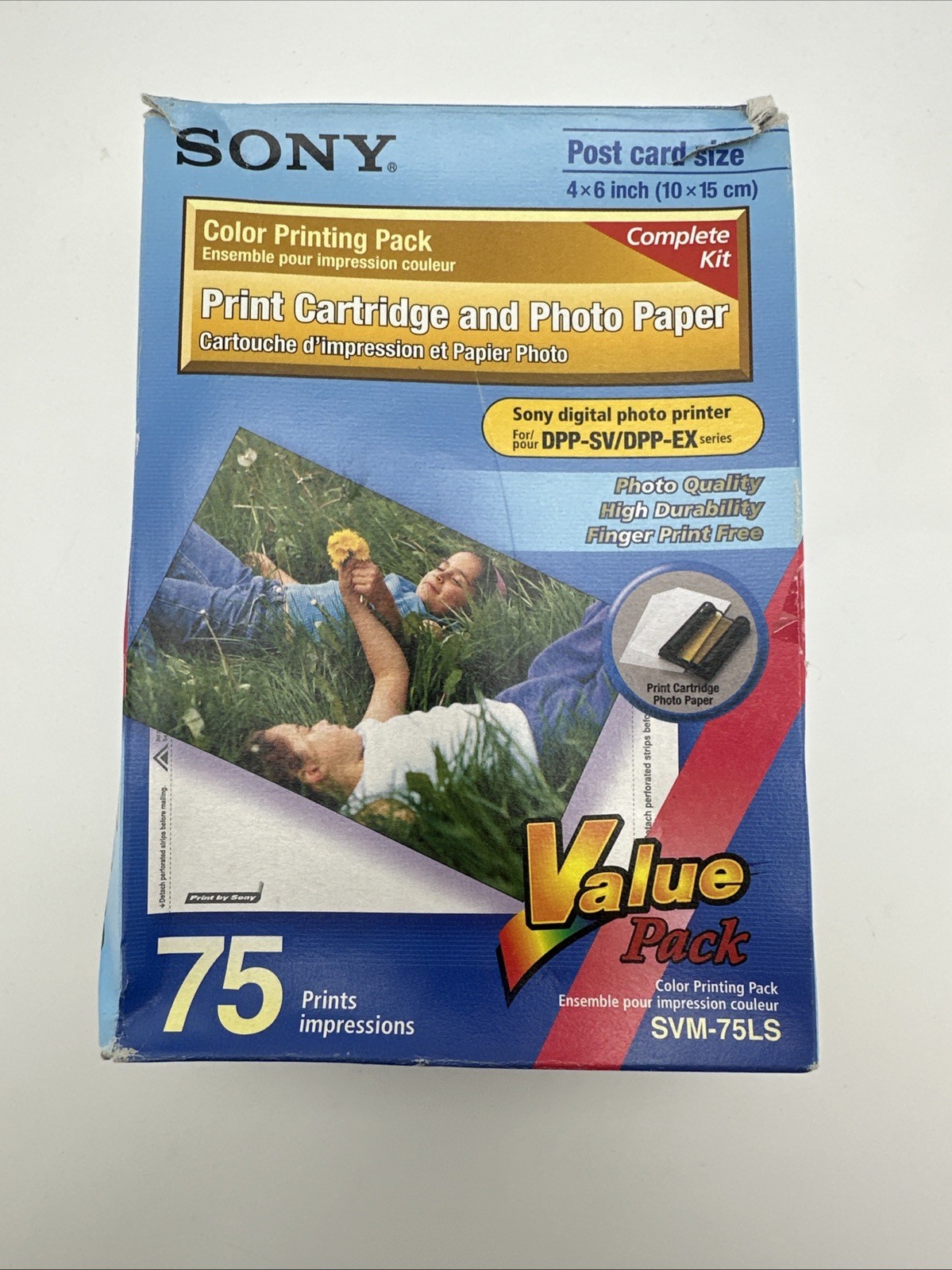 Sony SVM-75LS Color Print Cartridges & Photo Paper Kit *Read Description*