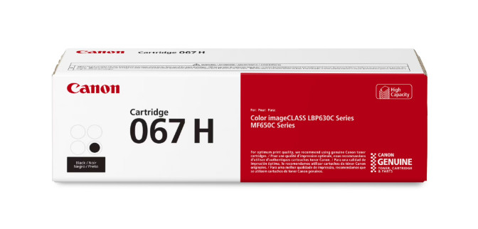 Canon 067H Black Toner Genuine OEM High Yield 3130 Pages New