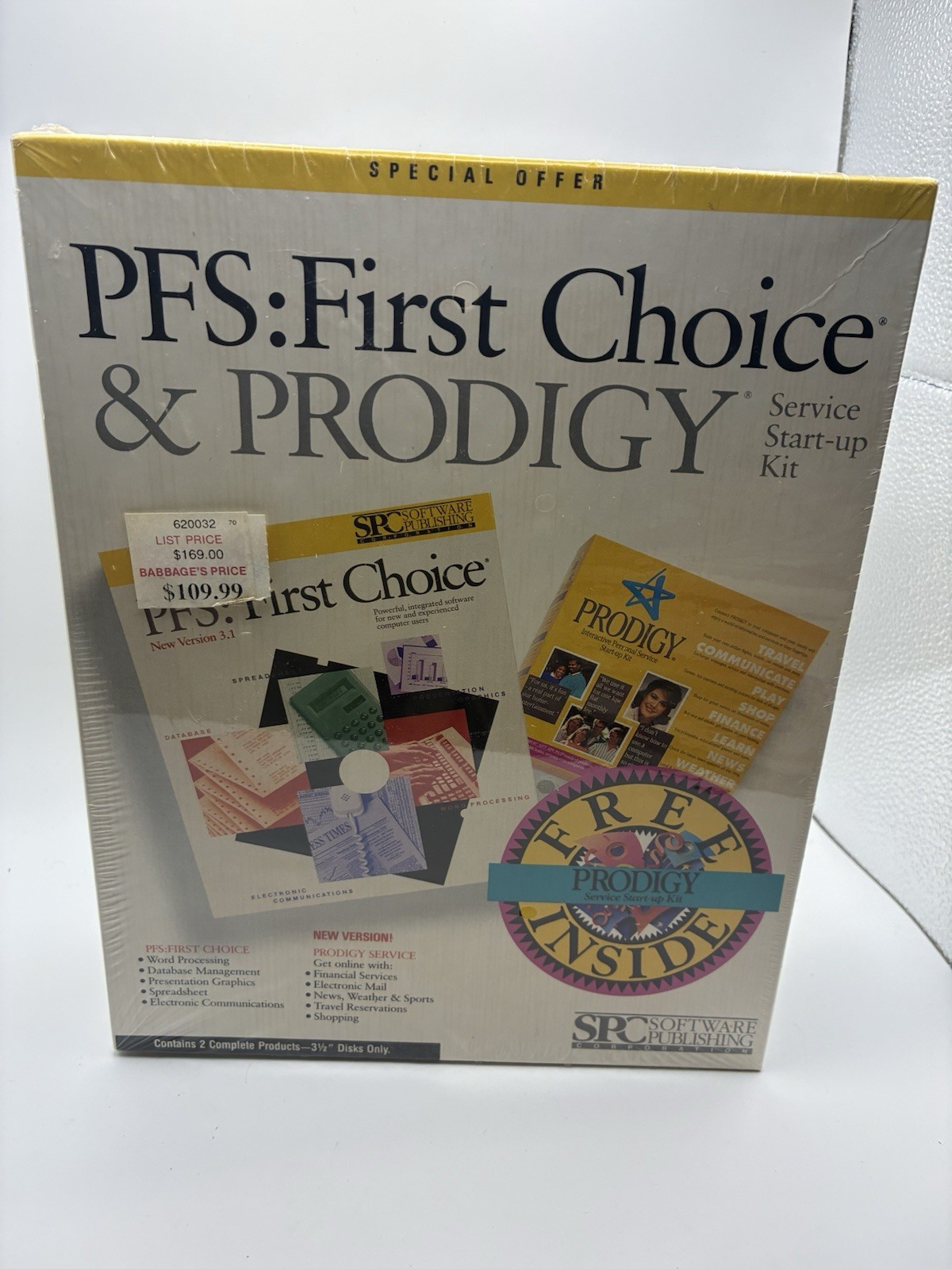 PFS First Choice & Prodigy Service Start-up Kit - 3.5” Disks - New Sealed