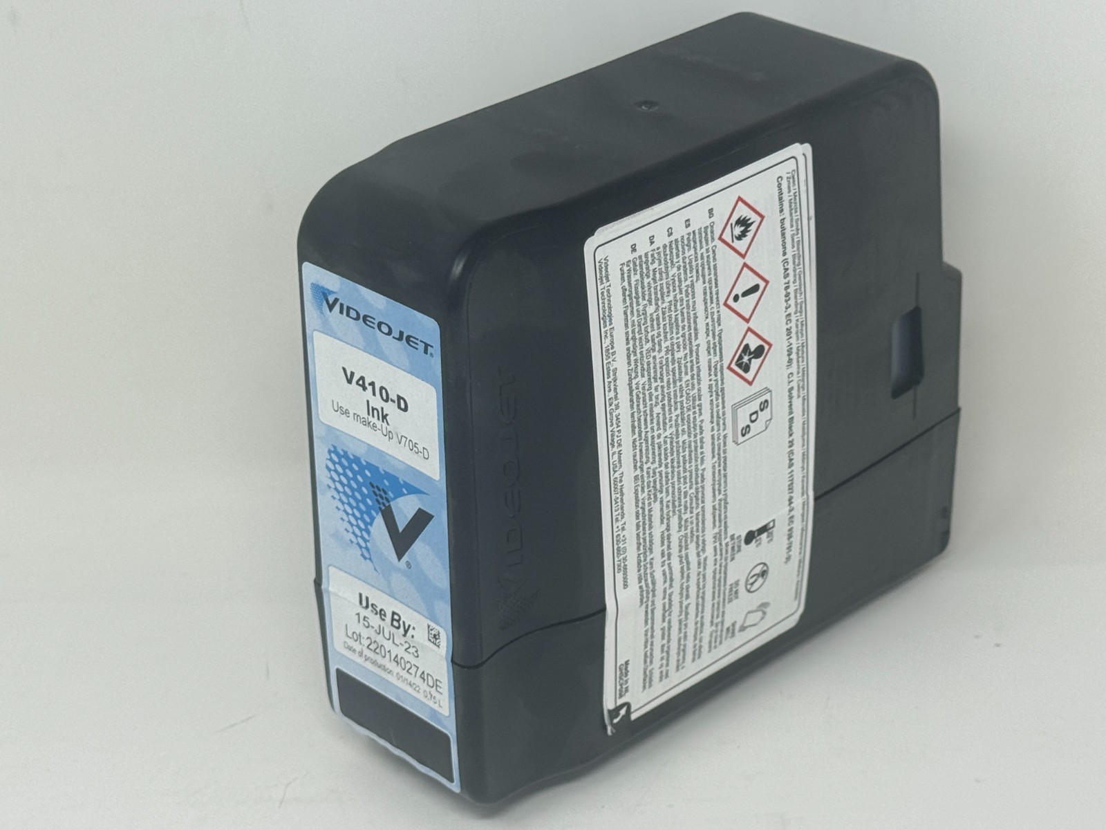 Videojet V410-D OEM Ink Cartridge Expires 2023.07